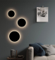 Preview: Bioledex LED Wandleuchte 18cm IP65 Rund 12W CCT 3000/4000/6500K Schwarz