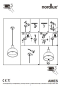 Preview: Pendelleuchte Ames Nordlux Pendel schwarz E27