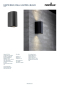 Preview: Wandleuchte Canto Maxi Nordlux 2x GU10 Aussenleuchte schwarz 49721003