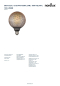 Preview: LED Lampe Deco E27 G125 Pattern Dim 6W 1800K 100Lm dimmbar Nordlux 2290012703