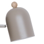 Preview: Kinder-Wandleuchte Nordlux Gaston Hellbraun E27 Wandlampe aus Metall und Holz
