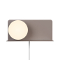 Preview: Nordlux Kinderleuchte mit Ablage Lilibeth E14 Braun Wandleuchte 2312931018