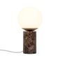 Preview: Nordlux Lilly Marble Tischlampe Braun echter Marmor E14 Tischleuchte 2213575018