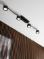 Preview: LED Deckenleuchte Nordlux Clyde 4 Spotlight Dimmbar Moodmaker™ Schwarz 2213530103