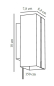 Preview: Dänische Nordlux LED Wandleuchte Curtiz matt schwarz Alu 2700K dimmbar 2110551003
