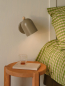 Preview: Kinder-Wandleuchte Nordlux Gaston Hellbraun E27 Wandlampe aus Metall und Holz