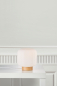 Preview: Tischleuchte Nordlux Milford Tischlampe Opalglas Holz braun E27 48915001