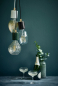 Preview: Nordlux Pendellampe SIV Pendel Marmor E27 Pendelleuchte schwarz 45883003