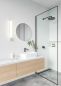 Preview: Nordlux LED Spiegelleuchte Sjaver IP44 Wandleuchte 3000/4000K RA90 mit Steckdose weiss 2510451001