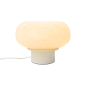 Preview: Tischleuchte Malti Nordlux beige Glas skandinavische Tischlampe 2xE27