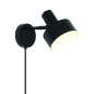 Preview: Nordlux Wandleuchte Matis E27 schwarz 2512201003