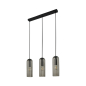 Preview: Nordlux Miella 3-Rail Pendelleuchte Rauchfarben Pendel E27 Pendant Smoked Glas 2412533047