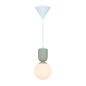Preview: Nordlux Pendelleuchte Sadie Beige E14 gerippte Aufhängung aus Keramik 2512603009