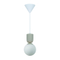 Preview: Nordlux Pendelleuchte Sadie Beige E14 gerippte Aufhängung aus Keramik 2512603009