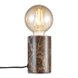 Preview: Nordlux Tischlampe SIV echter Marmor braun E27 Tischleuchte 45875018