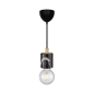 Preview: Nordlux Pendellampe SIV Pendel Marmor E27 Pendelleuchte schwarz 45883003