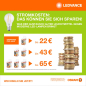 Preview: Osram LED Lampe E27 7,2W 3000K warmweiss 1521Lm A60 klar