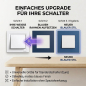 Preview: SOIXX Aufsteckrahmen für Schneider Electric Asfora Lichtschalter blau
