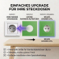 Preview: SOIXX Aufsteckrahmen für Schneider Electric Asfora Steckdosen grün