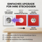 Preview: SOIXX Aufsteckrahmen für Schneider Electric Asfora Steckdosen rot