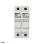 Preview: Schelinger Sicherungshalter 2-Polig Fuse Base für 2x Einsätze 10x38 1000V DC max. 32A A13-FHB-2P-DC1000-32
