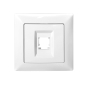 Preview: Gunsan Visage Datenbuchse 1-fach Weiss Aufputz Abdeckung Rahmen