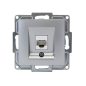 Preview: 1-fach CAT5e Datenbuchse Visage Moderna Gunsan silber Internet Unterputz
