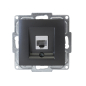 Preview: 1-fach CAT6 Datenbuchse Visage Gunsan dunkelsilber Unterputz Internet
