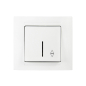 Preview: Gunsan Moderna Wechselschalter Schalter mit Beleuchtung Unterputz Weiss