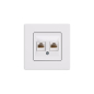 Preview: Gunsan Eqona Datenbuchse 2-fach RJ45 CAT6 Internet Netzwerk Weiss UP 01401100100170