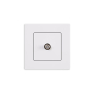 Preview: Gunsan Eqona Sat TV Steckdose mit F Stecker Weiss UP 01401100100172