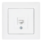 Preview: Datenbuchse Visage Gunsan weiss 1-fach CAT5e Netzwerk Internet