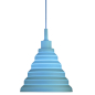 Preview: Nordlux Pendelleuchte Multicolors Blau Silikon E27 Hängeleuchte 78823006