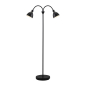 Preview: Bodenleuchte RAY DOUBLE Nordlux schwarz mit Flexarm Stehleuchte