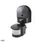Preview: Bemko Bewegungsmelder 180° IP44 1200/600W Aufputz IR schwarz B50-SES10BL