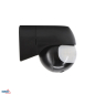 Preview: Bemko Bewegungsmelder 180° IP44 1200/600W Aufputz IR schwarz B50-SES12BL-A