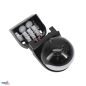 Preview: Bemko Bewegungsmelder 180° IP44 1200/600W Aufputz IR schwarz B50-SES12BL-A