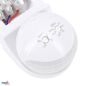Preview: Bemko Bewegungsmelder 180° IP44 1200/600W Aufputz IR weiß B50-SES12WH-A