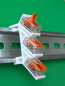 Preview: SOIXX Hutschienenhalter XWD für WAGO 221-412 DIN Rail 35mm Weiß