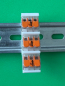 Preview: 4x SOIXX Hutschienenhalter XWD für WAGO 221-412, 221-413 oder 221-415 DIN Rail 35mm Weiß