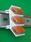 Preview: SOIXX Hutschienenhalter XWD für WAGO 221-415 DIN Rail 35mm Hutschiene Halter Weiß XWD-21W35-065