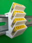 Preview: SOIXX Hutschienenhalter XWD für WAGO 2273-205 DIN Rail 35mm Weiß