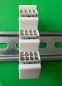Preview: SOIXX Hutschienenhalter XWD für WAGO 2273-208 DIN Rail 35mm Weiß