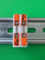 Preview: SOIXX Hutschienenhalter XWD für 2x WAGO 221-2411 DIN Rail 35mm Weiß