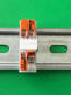 Preview: 5er Pack SOIXX Hutschienenhalter XWD für 2x WAGO 221-412 DIN Rail 35mm Weiß