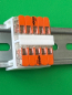Preview: 5er Pack SOIXX Hutschienenhalter XWD für 5x WAGO 221-415 DIN Rail 35mm