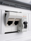 Preview: SOIXX Hutschienenhalter für Keystone Module RJ45 Netzwerk Cat6, Cat7, Cat8 DIN Rail 35 mm Adapter