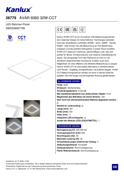 Kanlux LED Rahmen Panel AVAR CCT 6060 3000K 4000K 6500K 32W Lichtrahmen 26779