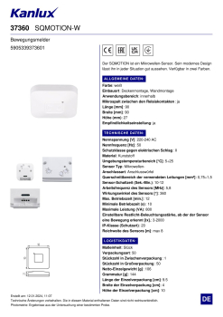 Kanlux Bewegungsmelder SQMOTION Mikrowellen-Sensor Wiess 37360