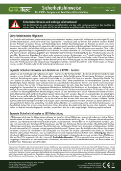 ChiliTec Netzkabel mit Fußschalter blanke Enden 2m schwarz 22520